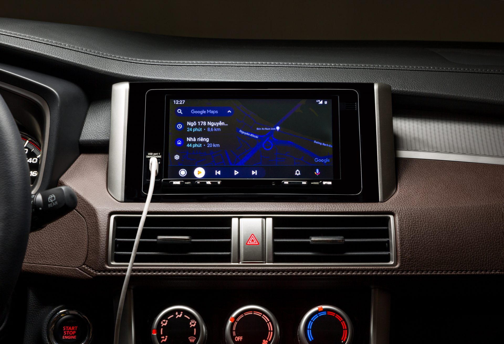 Màn hình cảm ứng kết nối Apple Carplay & Android Auto